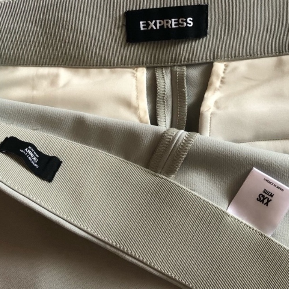 Express High Waisted Twill Soft Skinny Pant Size XXS - Picture 6 of 6